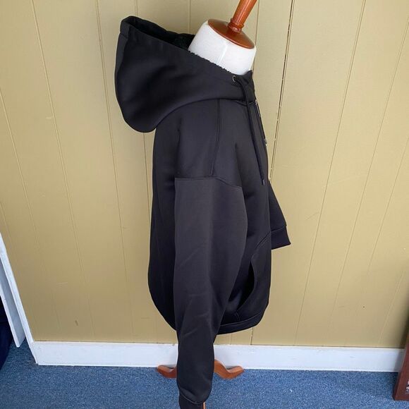 Wrangler workwear men XL full zip winter hooded coat w/sherpa lining black - Picture 6 of 14